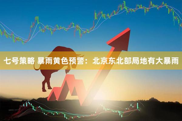 七号策略 暴雨黄色预警：北京东北部局地有大暴雨